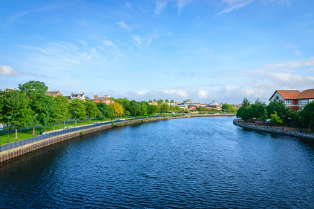 River tees at Stockton-on-tees, Englandの写真素材