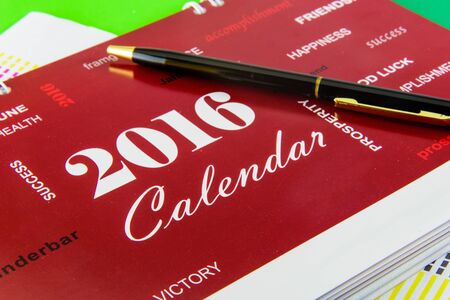 Desk Calendar for 2016の写真素材