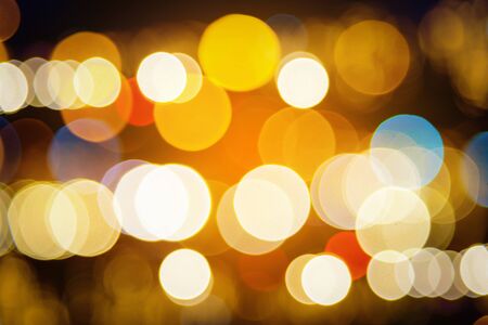 Colorfull bokeh glitter defocused lights abstract background.の写真素材