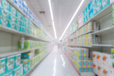 Abstract blurred image of shopping mall background with bokeh.の写真素材
