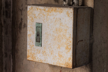 old box switchboardの写真素材