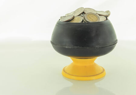 The currency used in an exchange in Thailand.の写真素材