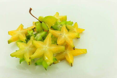 Carambola is a plant that Thailand used as herbal treatment of diseases and Good healthの写真素材