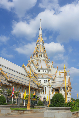 WAT sothorn wararam worrawiharnn  formerly known as Wat Hong Temple built in the late Ayutthaya period. In the reign of King Narai. It is enshrined Luang Por Buddhasothorn Invaluable Buddha of Chachoengsaoの写真素材