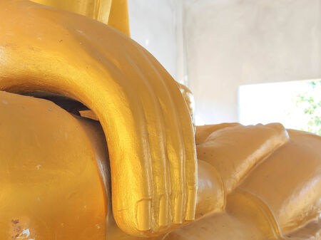 Hand of Buddha that was set in the church.の写真素材