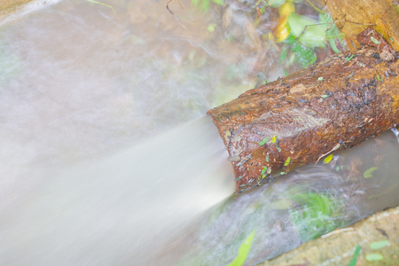 Drainage in the pumping stationの写真素材