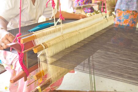 Thailand silk woven by local people of northeastern Thailand.