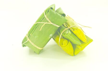 Porridge tie isolated on a white background.の写真素材