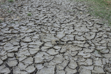 Dry soil caused by drought