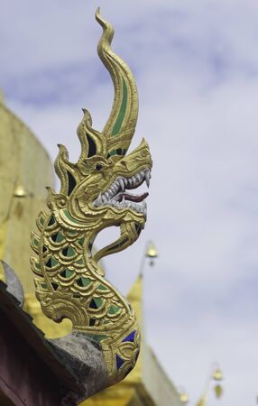 Naga is a large snake of Southeast Asia, is believed to be a sign of greatness. Abundance And there is hopeの写真素材