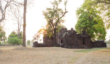 Ku santarat is the oldest and famous archaeological site of Maha Sarakham Province, Thailand.の写真素材