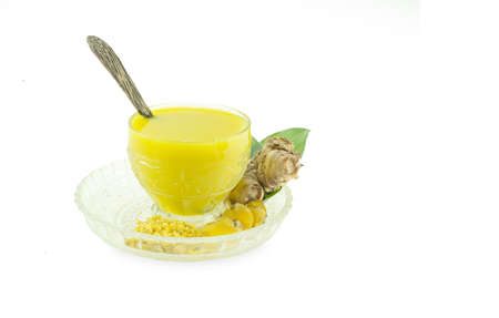Plai juice isolated on a white background.
