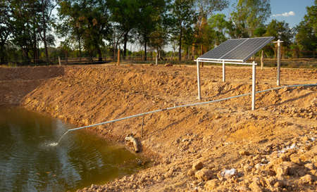 Solar panels installed in rural Thailand