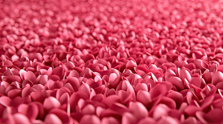 A field of cherry blossom petals layered together, creating an intricate and immersive pink floral background.の素材