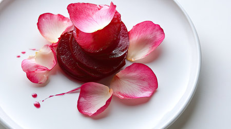 A chic beet salad with an artistic twistの素材