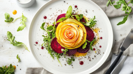 A chic beet salad with an artistic twistの素材