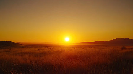 Radiant sunrise over deep orange dunes in the Namib Desert, lighting the arid Skeleton Coast with early glowの素材