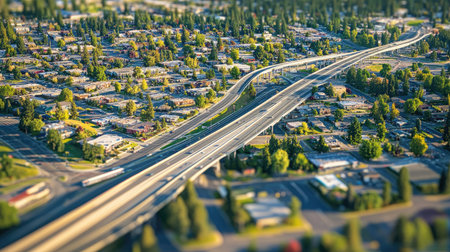 Zoomed-in image of Spokane on a road atlas, precise location and road networks clearly visible, travel planning conceptの素材