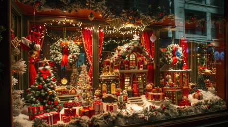 A festive Christmas display.の素材