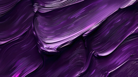 A deep purple background with abstract, brushstroke patterns in lighter shades, giving an artistic and creative vibe.の素材