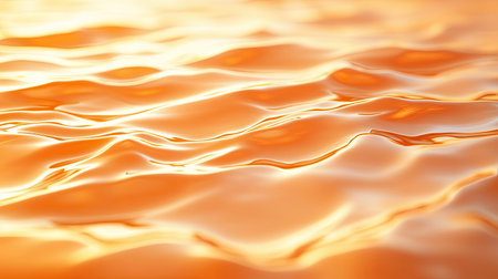 Calm 3D orange background with gentle waves and soft lighting, creating a peaceful and relaxing effect.の素材