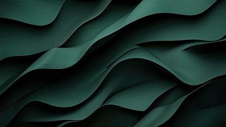 Deep 3D dark green background with rich gradients and soft transitions, creating an immersive and luxurious atmosphere.の素材