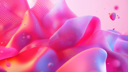 Dynamic 3D pink background with bold shapes and vibrant colors, ideal for lively and energetic compositions.の素材