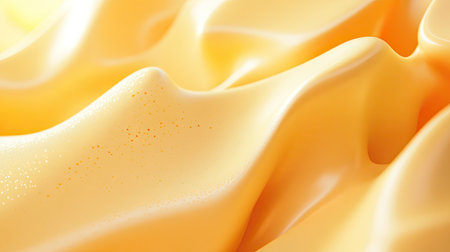 Fresh 3D golden yellow background with soft tones and smooth transitions, ideal for refreshing and uplifting visuals.の素材