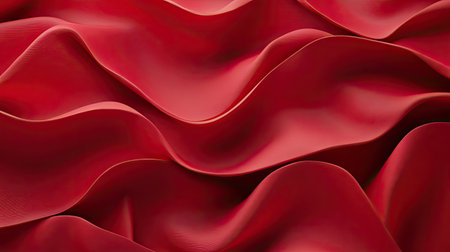 Elegant 3D red background with matte finishes and smooth surfaces, suitable for refined and sophisticated visuals.の素材