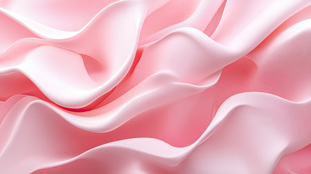 Elegant 3D pink background with matte finishes and delicate details, ideal for refined and sophisticated visuals.の素材
