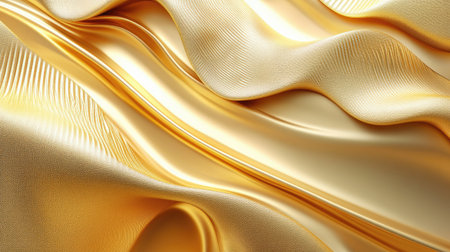 Elegant 3D golden yellow background with intricate details and a polished finish, suitable for refined and sophisticated visuals.の素材