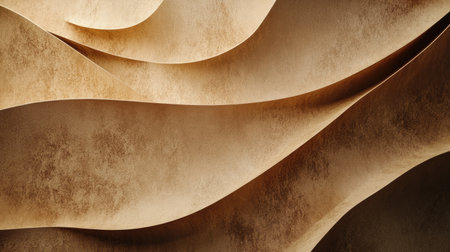 Elegant 3D brown background with gradient shading and a textured surface.の素材