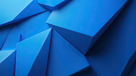 Geometric 3D blue background with sharp angles and sleek lines, perfect for modern and stylish designs.の素材