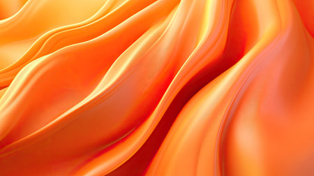 Fresh 3D orange background with smooth textures and soft gradients, creating a refreshing and uplifting look.の素材