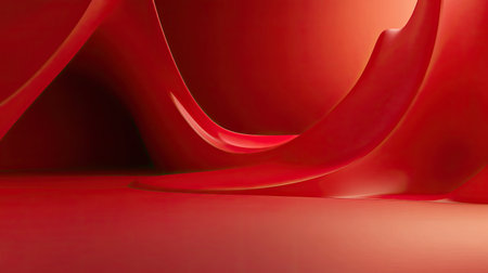 Elegant 3D red background with soft lighting and subtle details, suitable for refined and sophisticated presentations.の素材