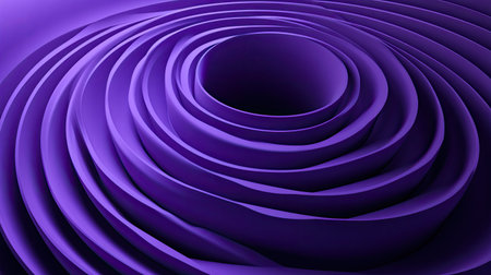 3D purple background with layered concentric circles creating a sense of depth.の素材