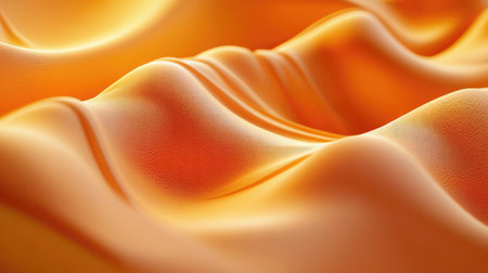 Luxurious 3D orange background with rich textures and subtle highlights, ideal for sophisticated and elegant designs.の素材