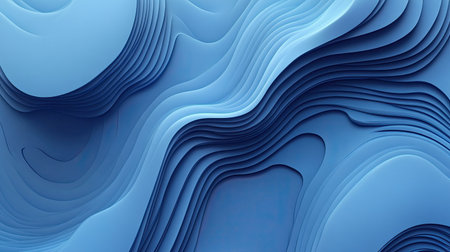 Minimalist 3D blue background with clean lines and subtle textures, perfect for sleek and modern designs.の素材