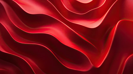 Luxurious 3D red background with rich textures and soft lighting, suitable for high-end and sophisticated visuals.の素材
