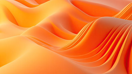 Minimalist 3D orange background with clean lines and subtle gradients, suitable for contemporary and sleek visuals.の素材