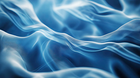 Organic 3D blue background with flowing lines and natural textures, creating a harmonious and balanced atmosphere.の素材