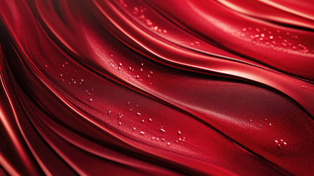 Rich 3D red background with luxurious textures and soft lighting, ideal for high-end and elegant visuals.の素材