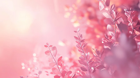 Romantic 3D pink background with delicate textures and warm lighting, creating a dreamy and enchanting mood.の素材