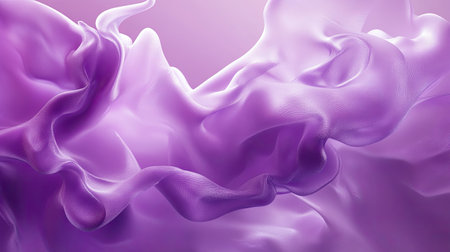 Soothing 3D purple background with misty, ethereal shapes and soft, diffused light.の素材