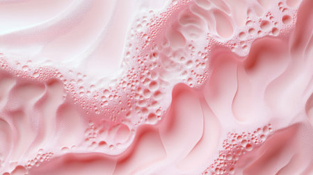 Textured 3D pink background with intricate details and soft shadows, perfect for rich and elegant compositions.の素材