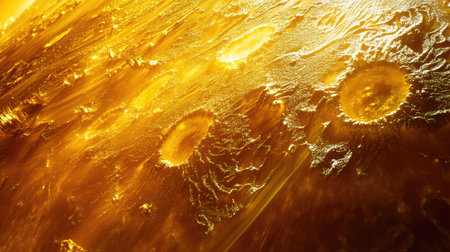 A breathtaking close-up of the sun's sunspots, intricate dark regions on its surface, contrasted against the bright solar atmosphere.の素材