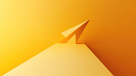 A 3D arrow curving sharply upward, symbolizing exponential growth and success. Minimalist background with copy space for business-related content.の素材