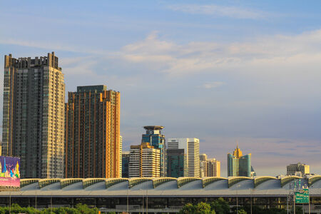 Sunset cityのeditorial素材