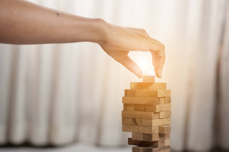 Building Up Tower, Challenge In Business Concept
