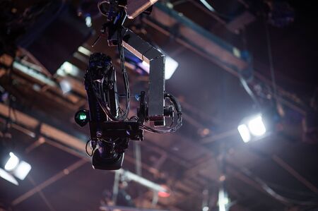 tv camera in a concert hall.の写真素材